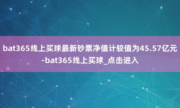 bat365线上买球最新钞票净值计较值为45.57亿元-bat365线上买球_点击进入